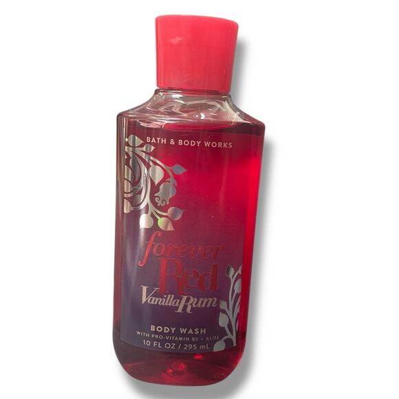 Bath & Body Works Forever Red Vanilla Rum Mist Body Cream Wash Gift BBW Lot of 3 - Picture 3 of 12